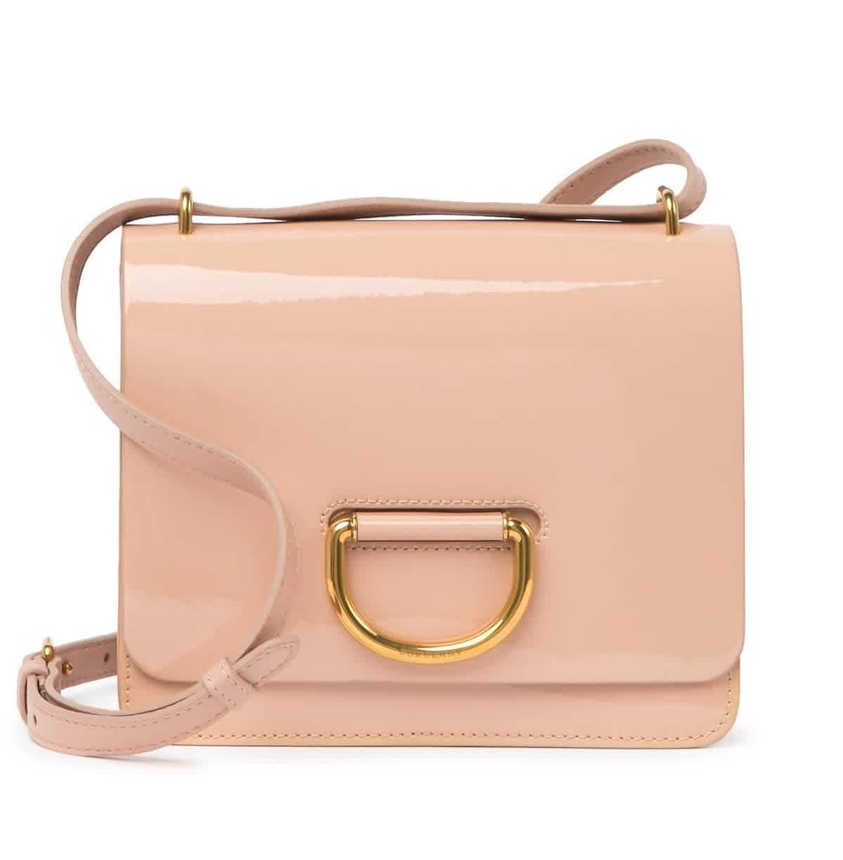 Burberry Pale Fawn Pink Small Patent Leather Dring Bag ModeSens