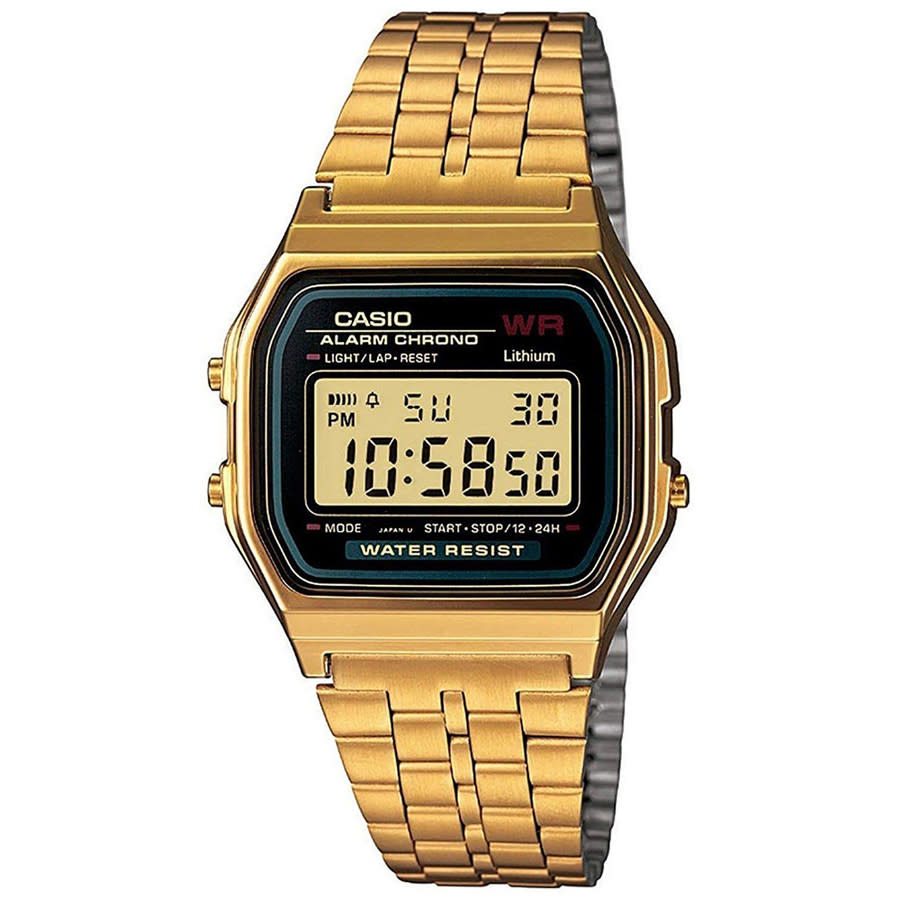 Casio Vintage Quartz Digital Grey Dial Mens Watch A159WGEA-1VT
