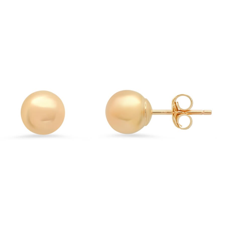 Kylie Harper 10k Yellow Gold 6mm Ball Stud Earrings In Gold-tone