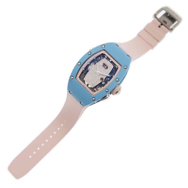 Shop Richard Mille Automatic Ladies Watch Rm037 In Pink / Skeleton