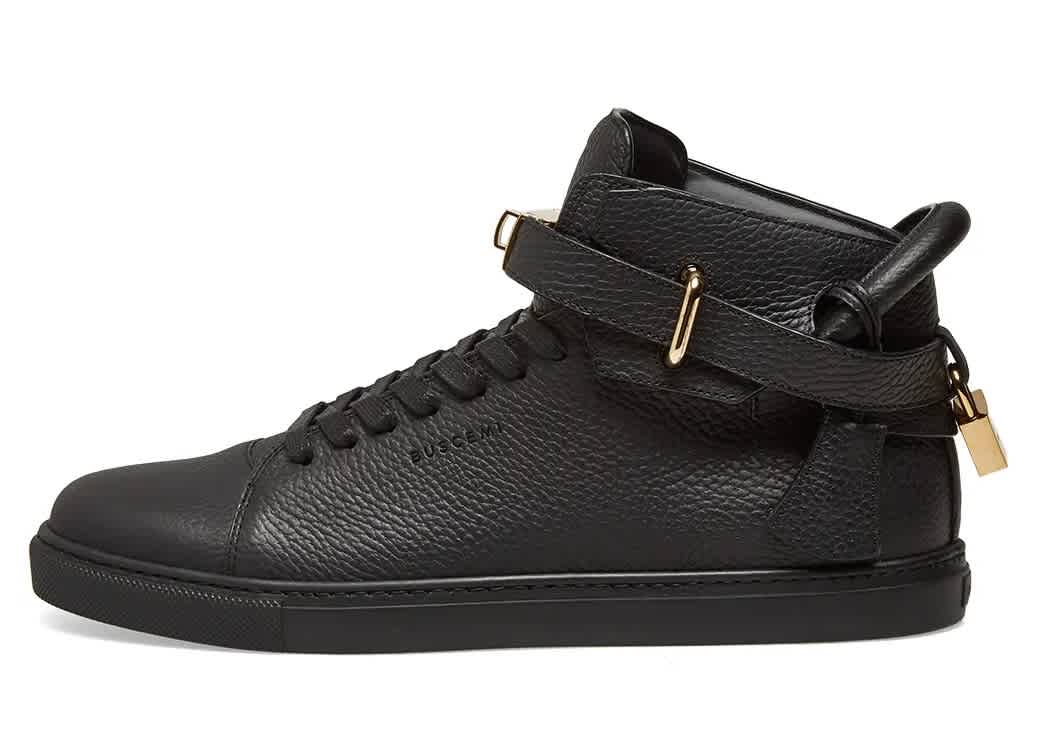 Buscemi Leather High-top Sneakers In Black