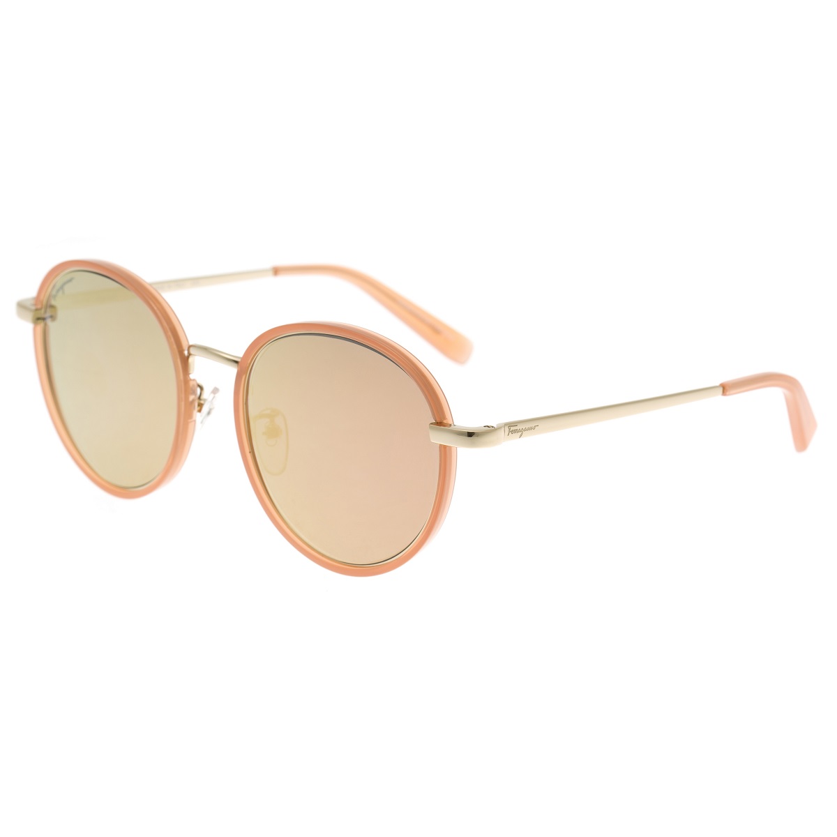 Nude Round Ladies Sunglasses Sf159sk 670 55 In Nude / Pink