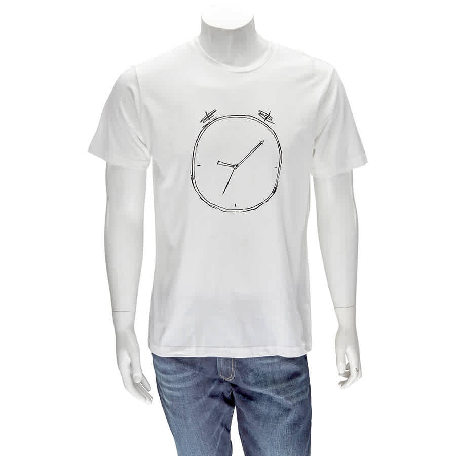 The Art Of Scribble Mens White Sun-tech I'm Late T-shirt