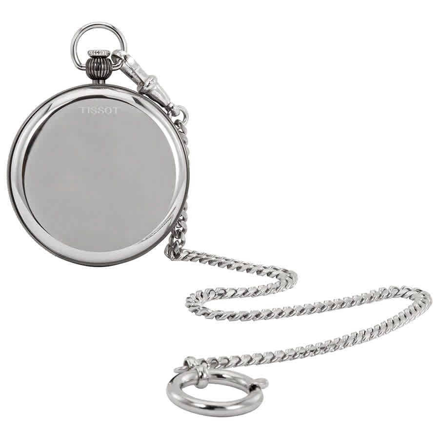 Shop Tissot Bridgeport Lepine Pocket Watch T860.405.29.032.00 In Blue / Grey / Silver