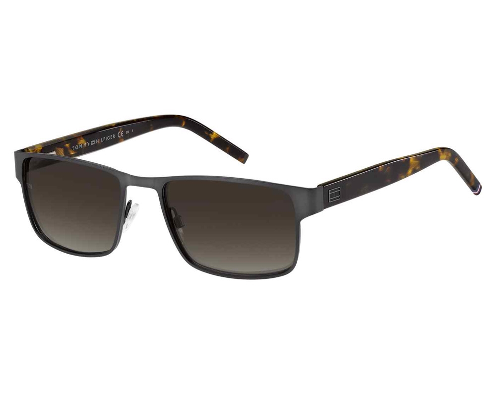 Tommy Hilfiger Brown Gradient Rectangular Mens Eyeglasses TH 1974/S 0SVK/HA 57