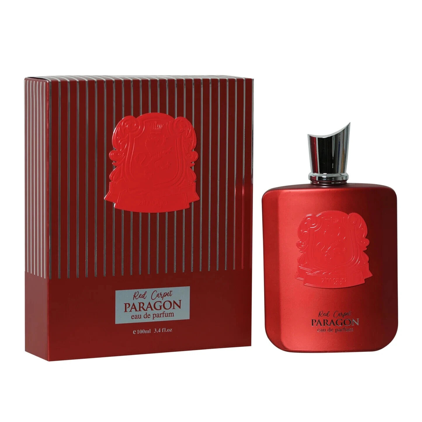 Zimaya Red Carpet Paragon Edp 3.4 oz Fragrances 6290171072256 In Red / Black / Orange / White