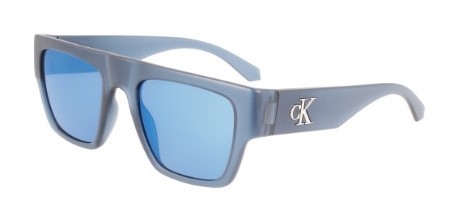 CALVIN KLEIN CALVIN KLEIN BLUE BROWLINE UNISEX SUNGLASSES CKJ22636S 405 53