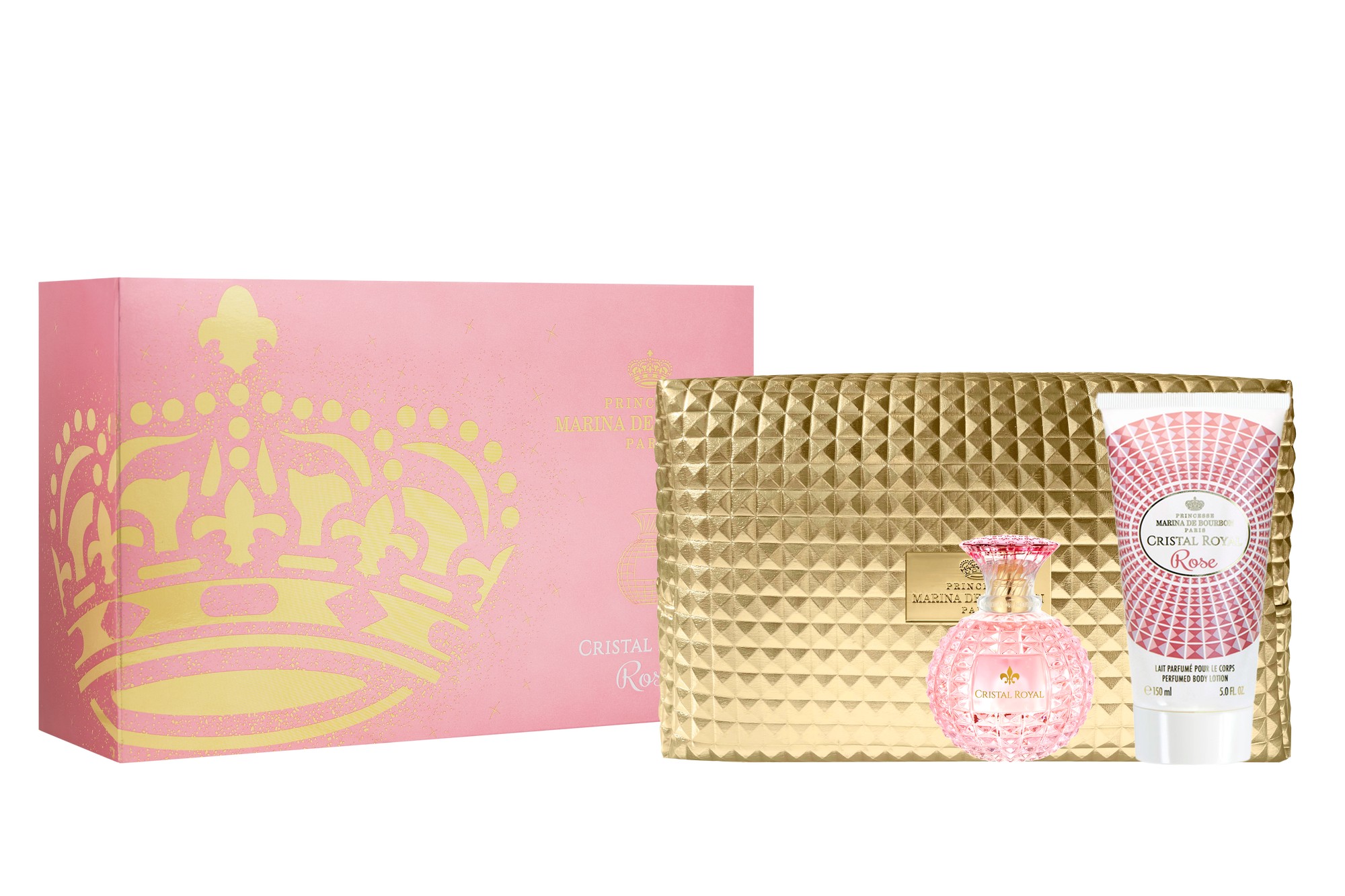Marina De Bourbon Ladies Cristal Royal Rose Gift Set Fragrances 3494800016786
