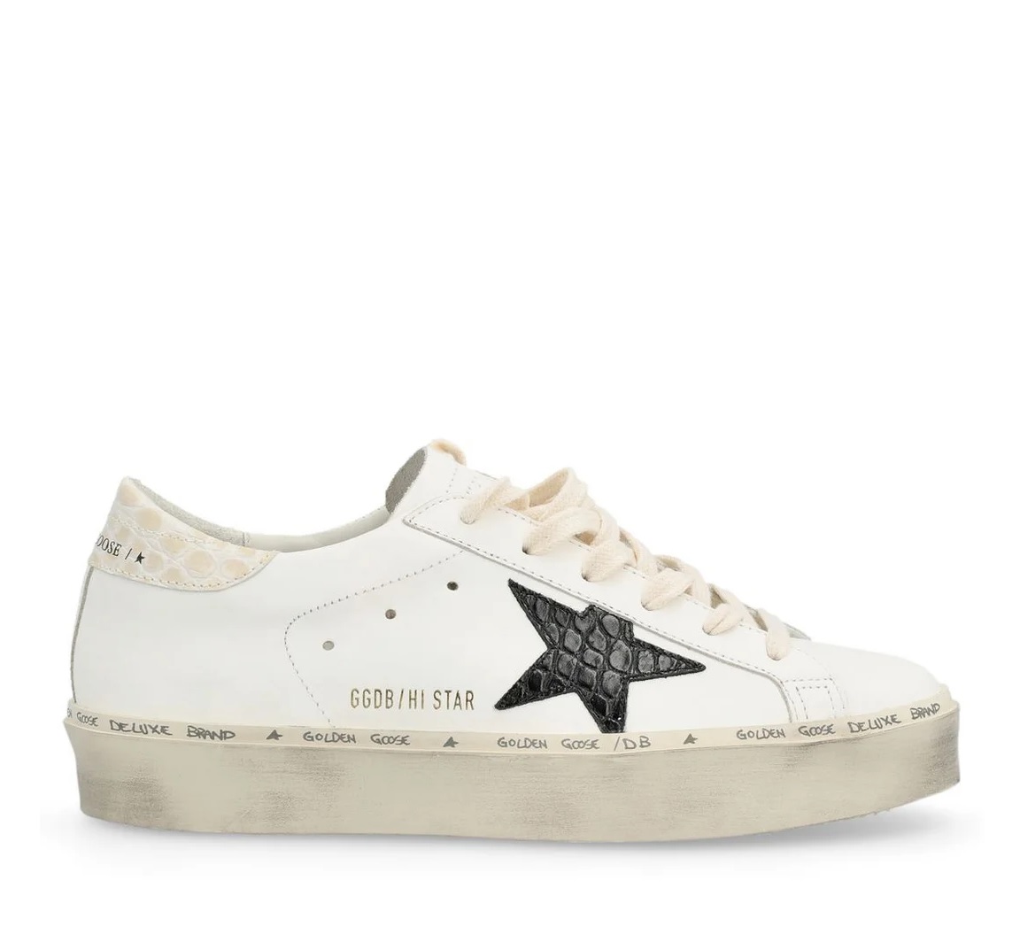 Golden Goose Hi Star Sneakers Gwf00118.f004130.11386 In White/black/ivory
