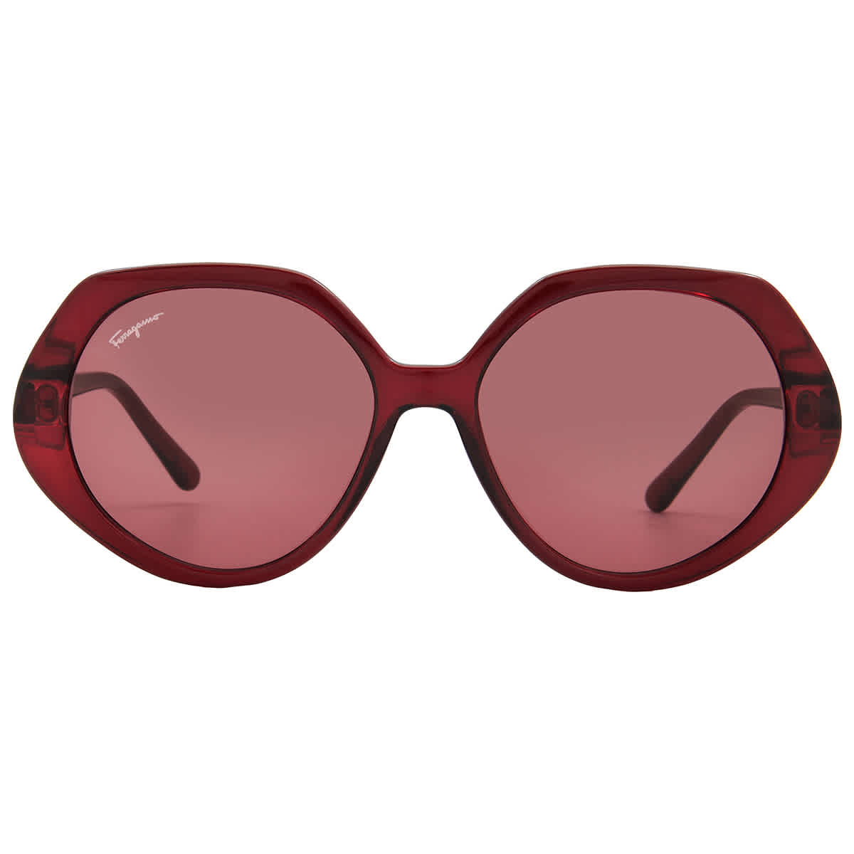 Ferragamo Gancini Geometric Sunglasses, 58mm