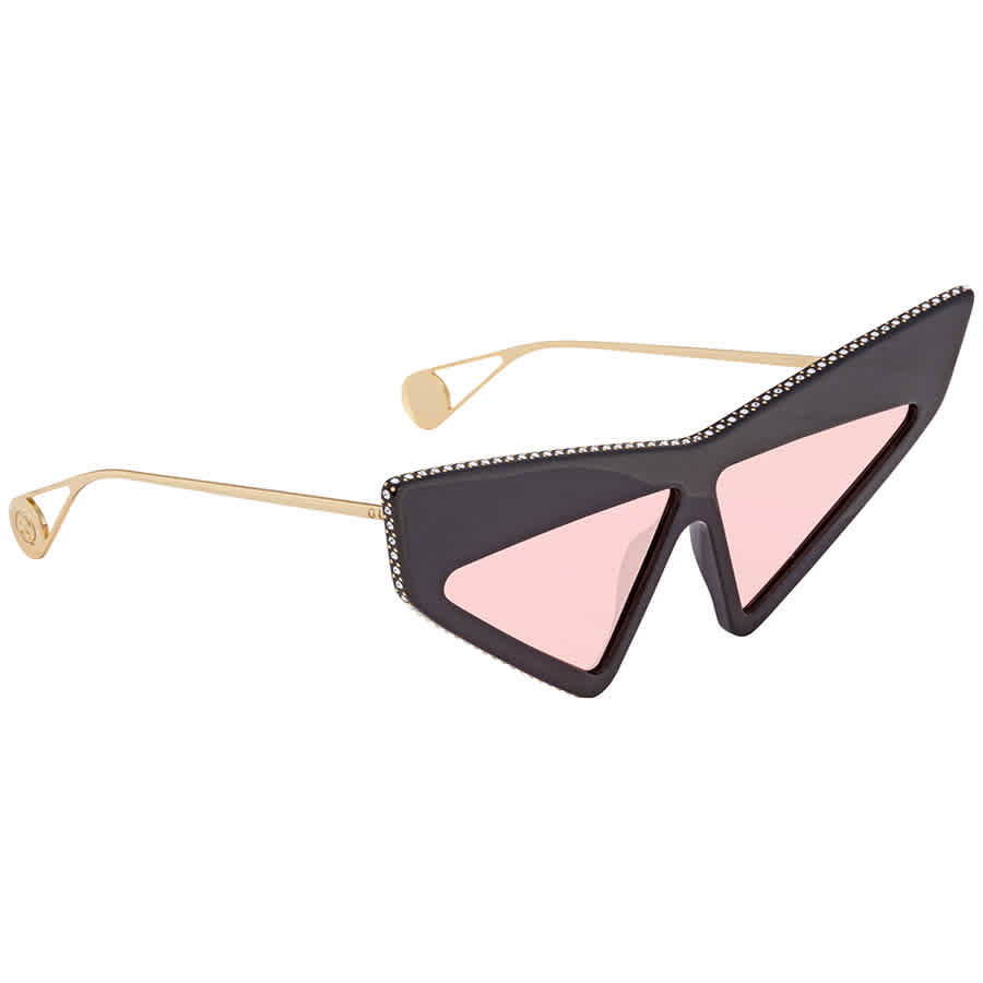 GUCCI RED OVERSIZED UNISEX SUNGLASSES GG0430S 001 70