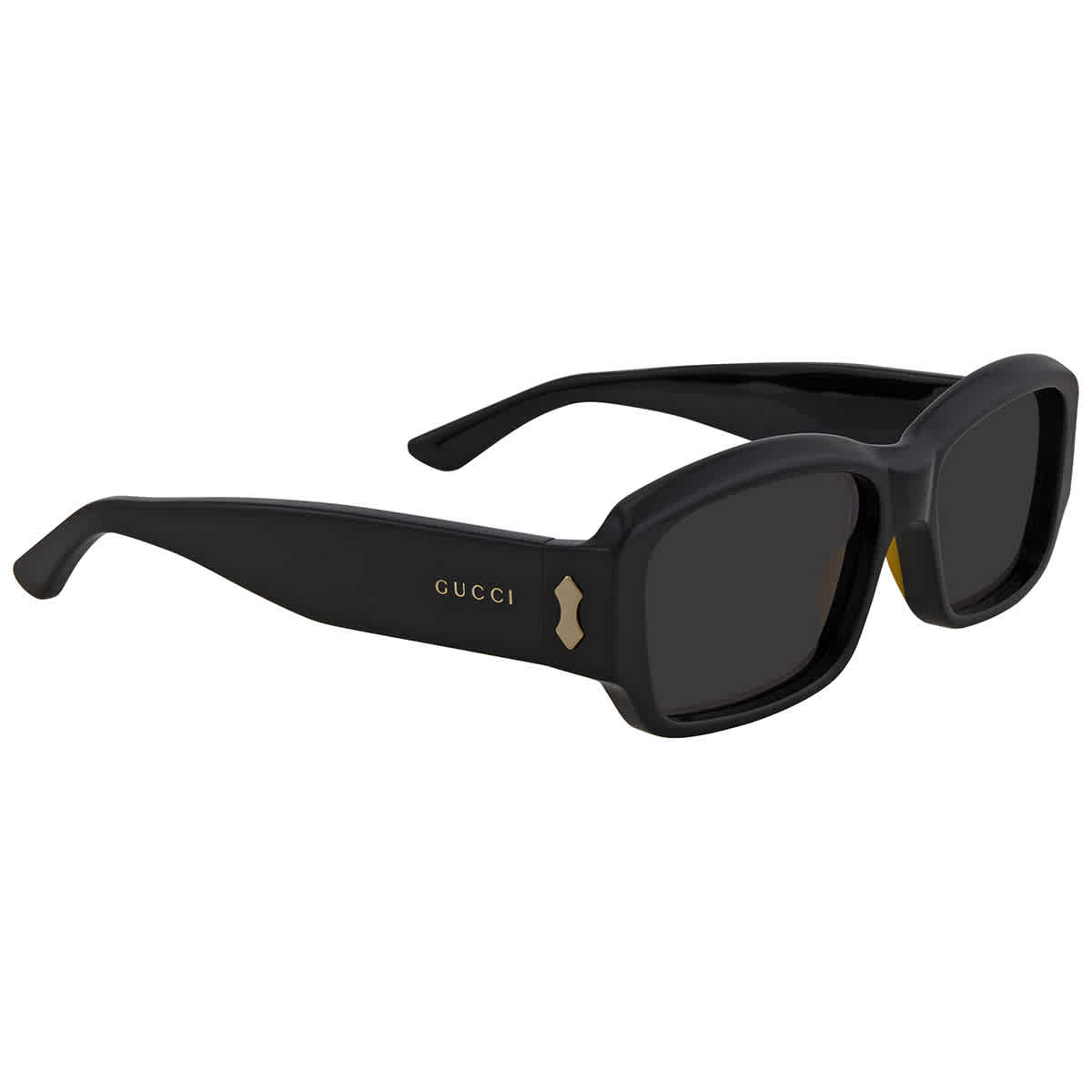 Gucci Grey Rectangular 59 Mm Sunglasses Gg0669s 001 59