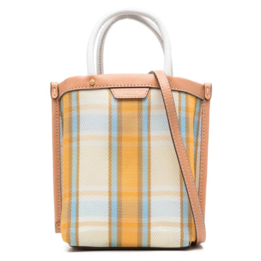 Tory Burch Mini Perry Mesh Tote In Ciel