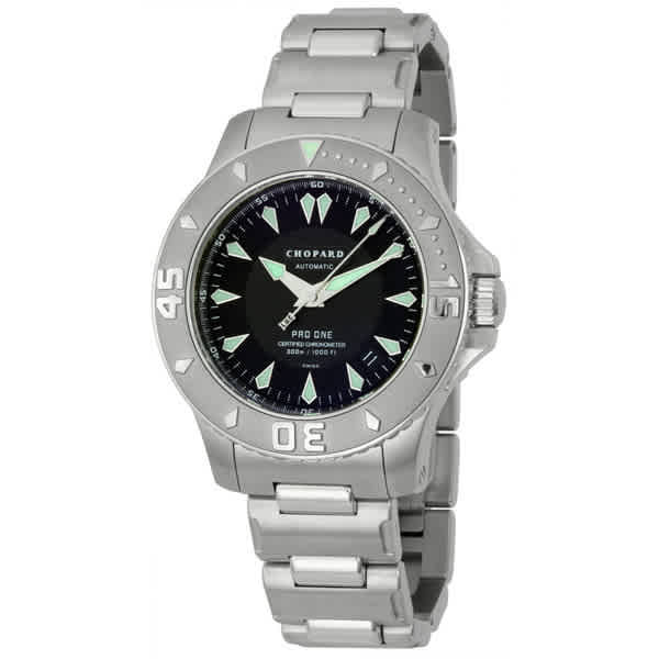Chopard Luc Pro One Mens Watch 15/8912 In Black,silver Tone