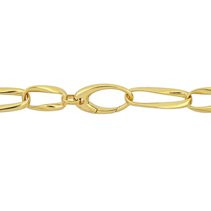 Shop Amour Oval Link Bracelet In 14k Yellow Gold - 8 In.