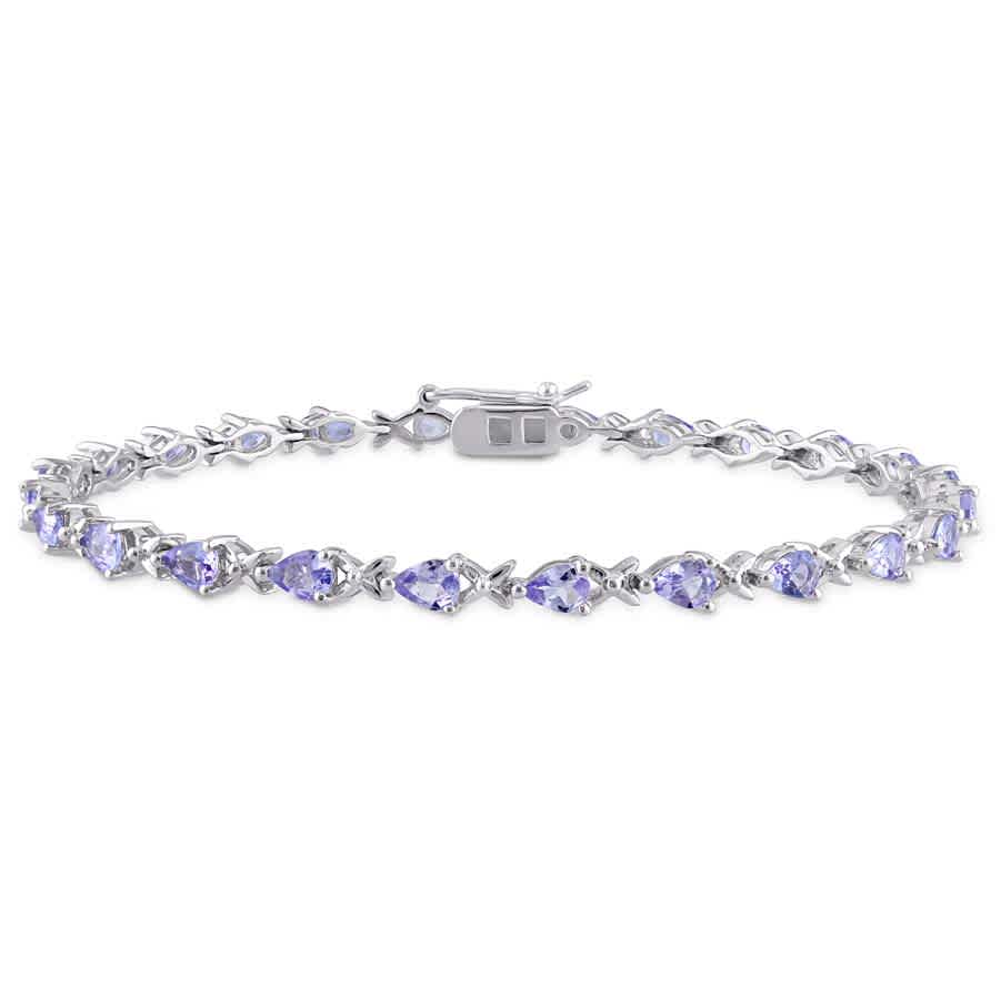 Amour Sterling Silver Tanzanite Bracelet Jms003282