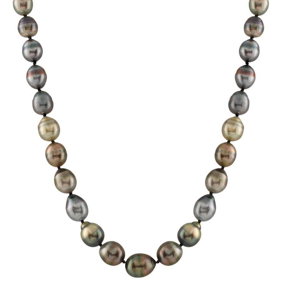 Bella Pearl Circle Tahitian Pearl In Gold Tone,white