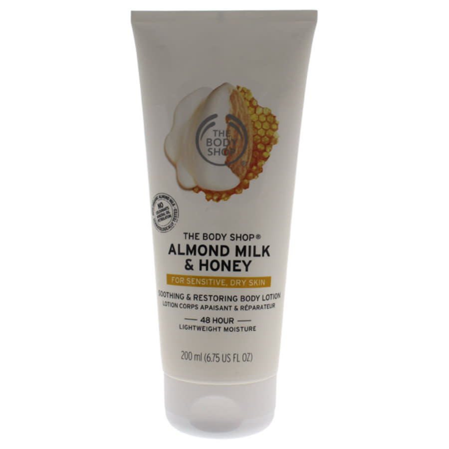 The Body Shop Almond Milk & Honey Body Lotion By  For Women - 6.75 oz Body Lotion In Yellow