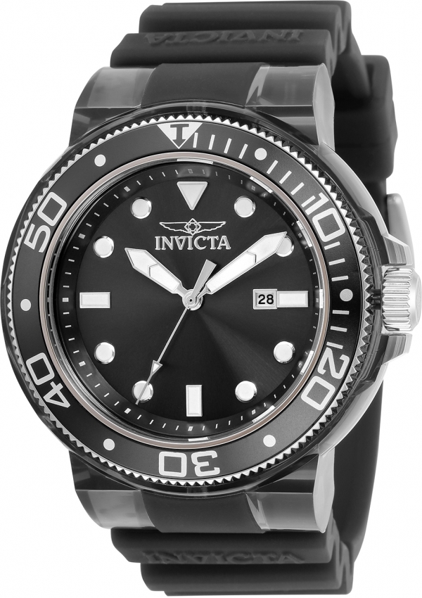 Invicta Pro Diver Quartz Black Dial Mens Watch 32330 In Black,grey