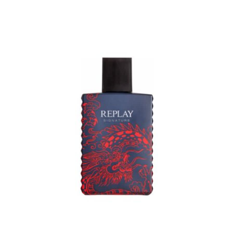 Replay Mens Signature Red Dragon EDT Spray 3.38 oz (Tester) Fragrances 8011889500262