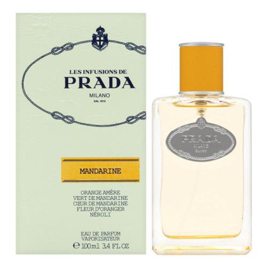 Prada Unisex Infusion Mandarine Edp Spray 3.4 oz Fragrances 8435137784288 In Green / Orange
