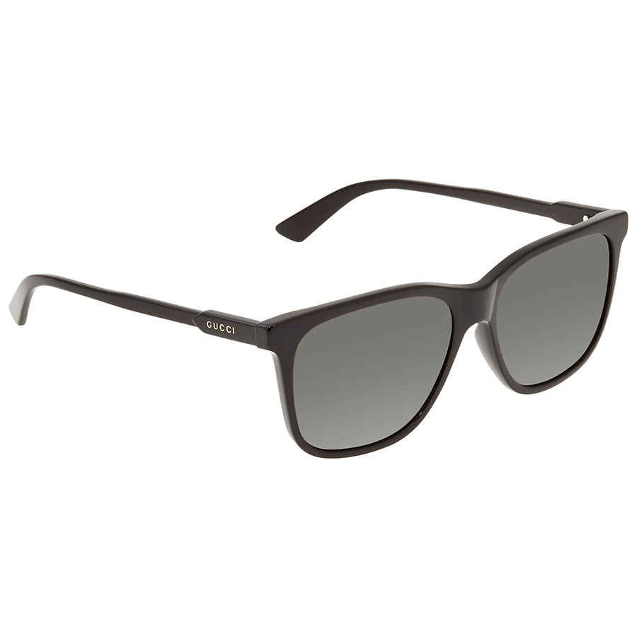 Gucci Grey Rectangular Mens Sunglasses Gg0495s00157 In Black,grey