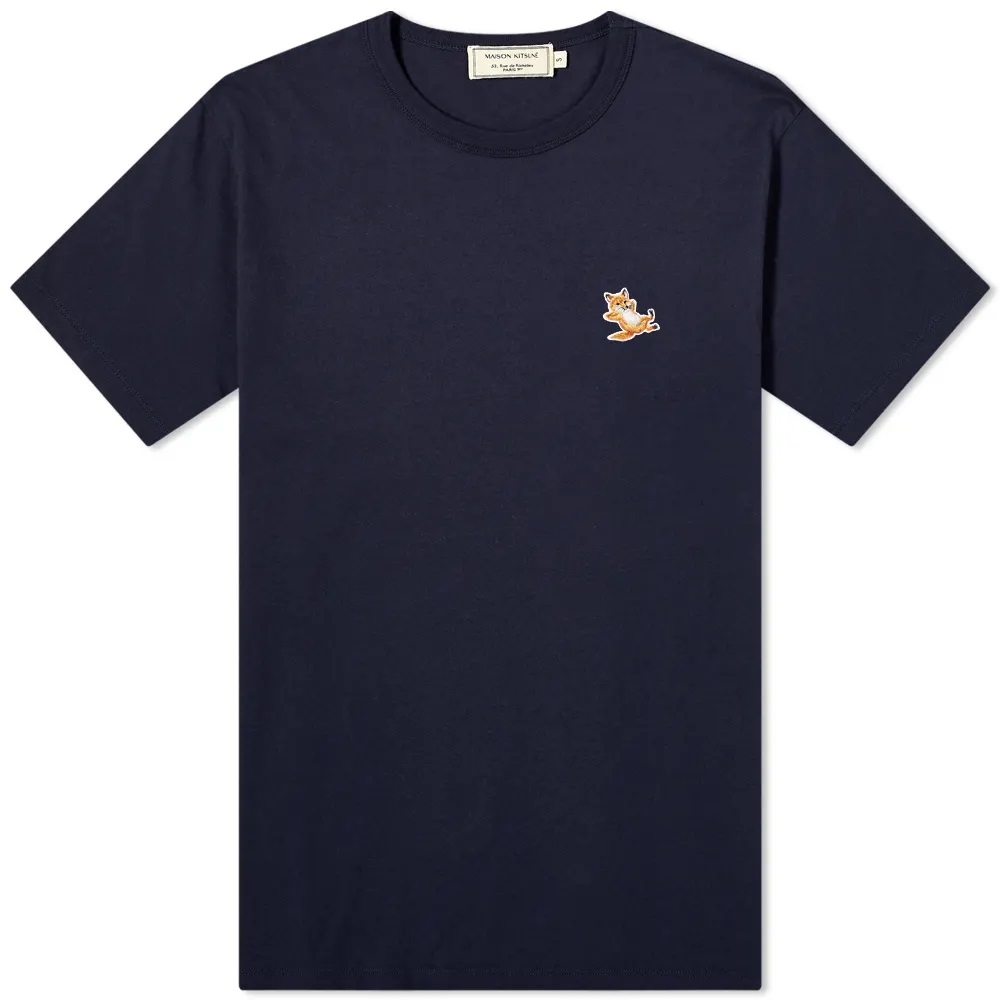 Maison Kitsuné Chillax Fox Patch Classic T-shirt In Blue