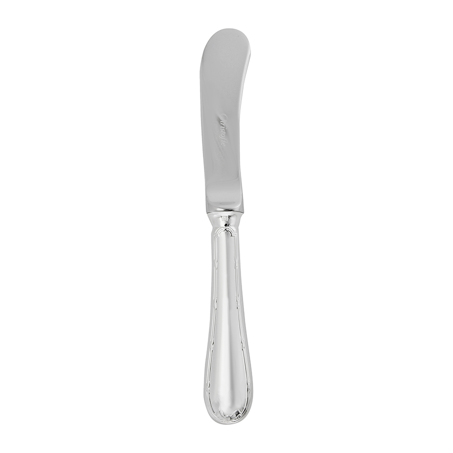 Christofle Silver Plated Rubans Butter Spreader 0024-031 In Silver