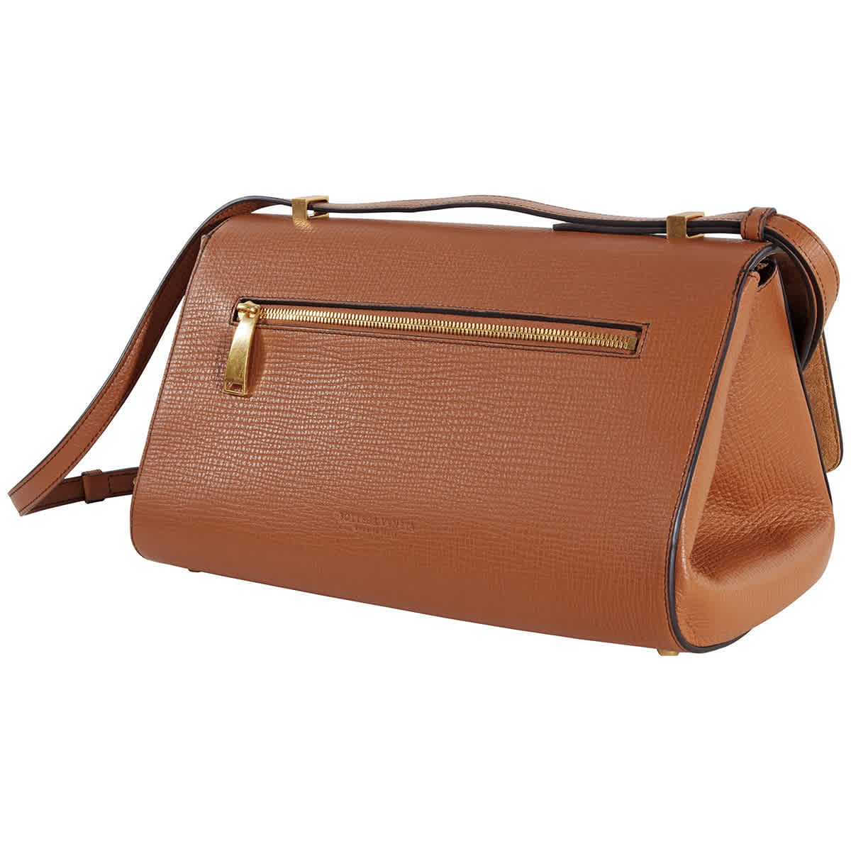 Bottega Veneta Bv Angle Trapezoidal Shoulder Bag Bag In Brown,gold Tone