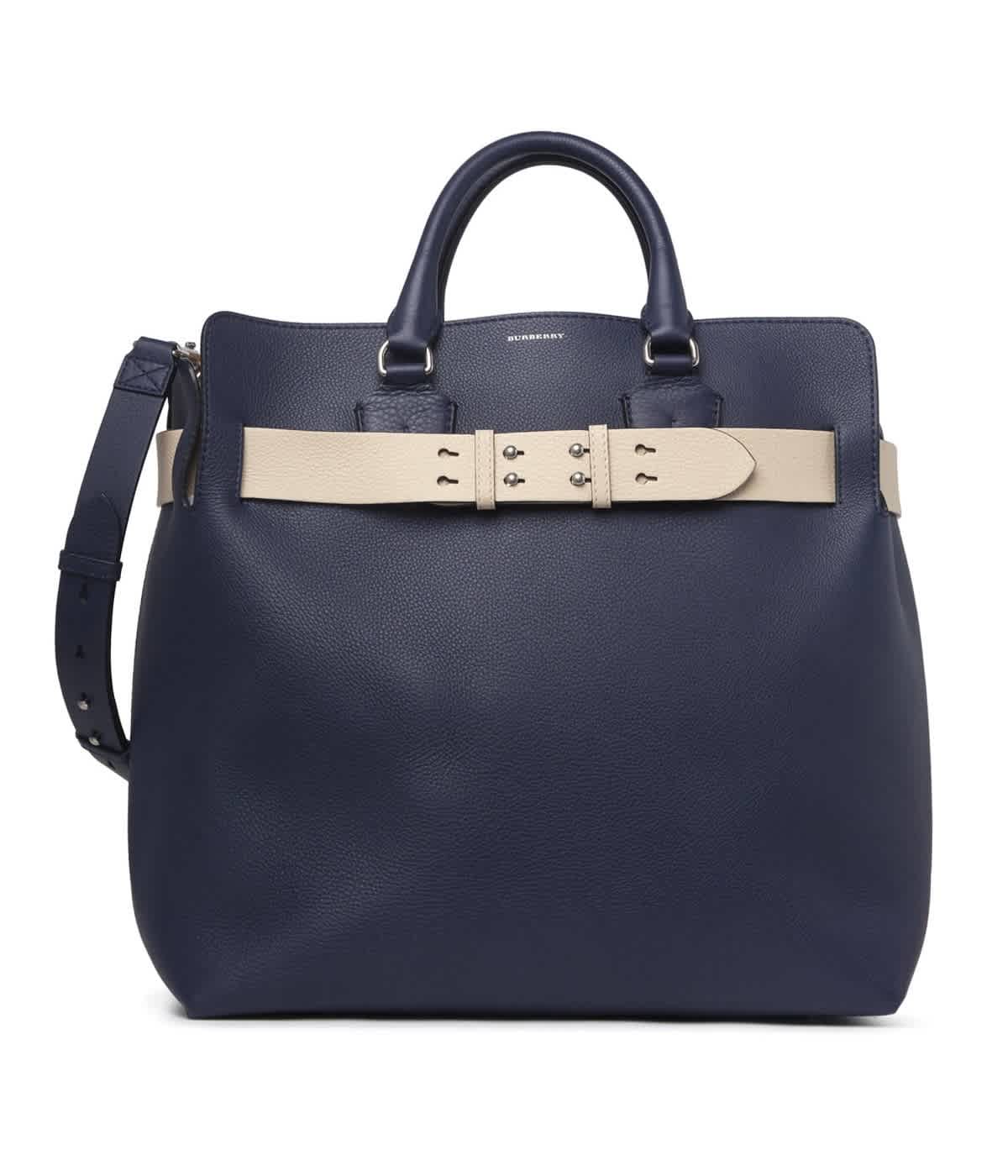 Burberry Regency Blue Large Leather Stud Belt Bag
