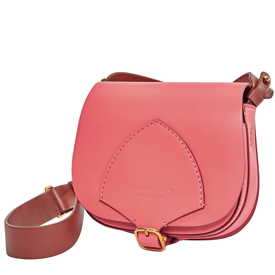 Click to view more detailed imagery on our partner's website Burberry Ladies Satchel Bag Runway Bright Pink Supple Leather Mini Satchel