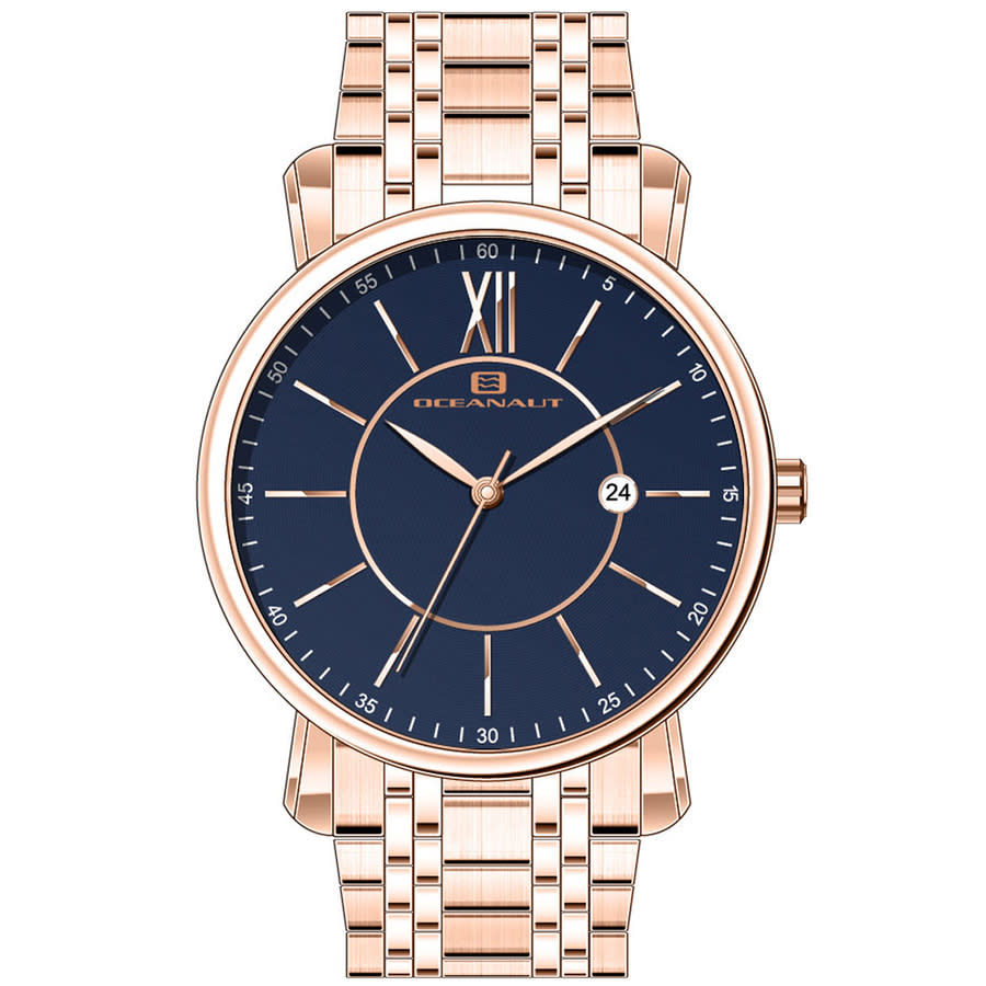 Oceanaut Expedition Blue Dial Mens Watch Oc4986 In Blue / Gold Tone / Rose / Rose Gold Tone
