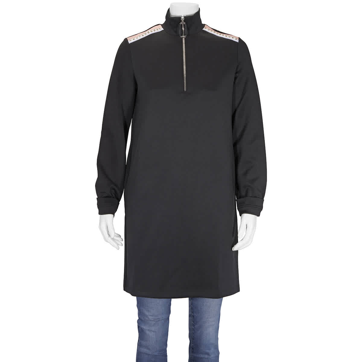Markus Lupfer Ladies Black Long-sleeve High-neck Dress In Black