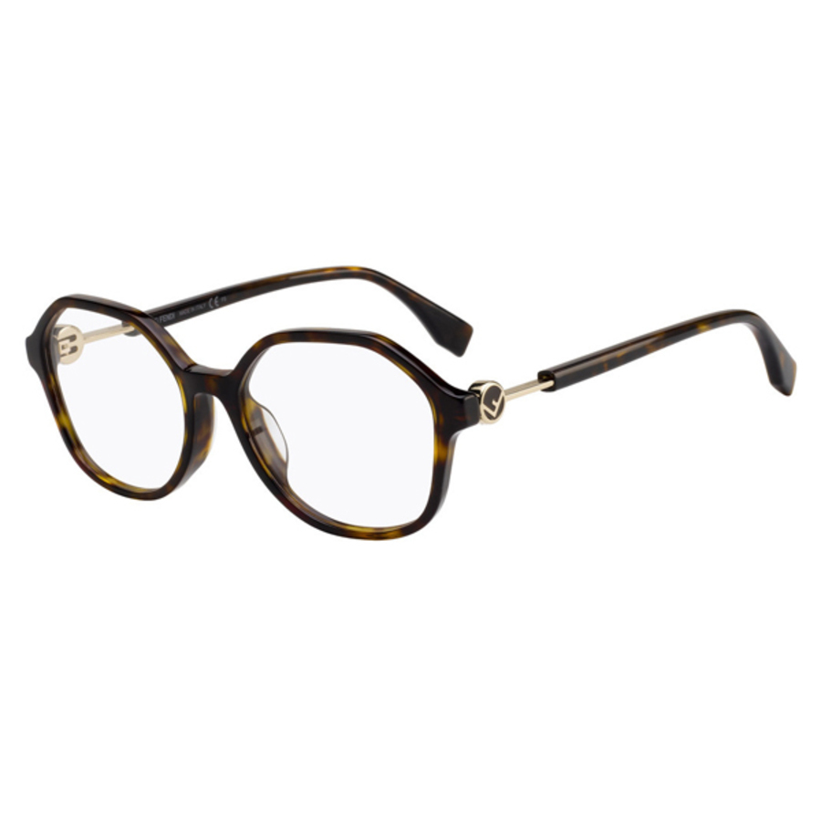 Fendi Demo Ladies Eyeglasses Ff 0366/f 0086 00 53/17 In N,a