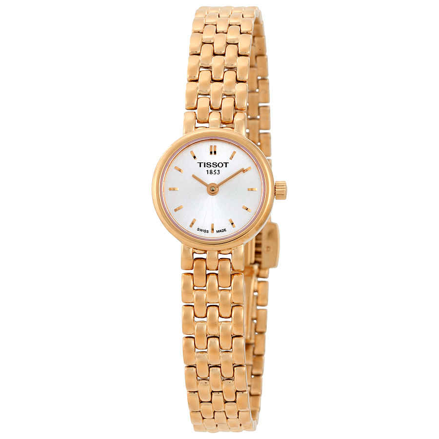 Tissot Lovely Silver Dial Ladies Watch T058.009.33.031.01 In Gold / Gold Tone / Rose / Rose Gold / Rose Gold Tone / Silver