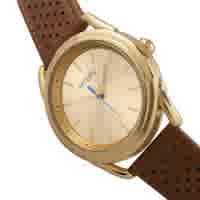 Shop Simplify The 5900 Gold Dial Camel Leather Watch Sim5903 In Camel / Gold / Gold Tone
