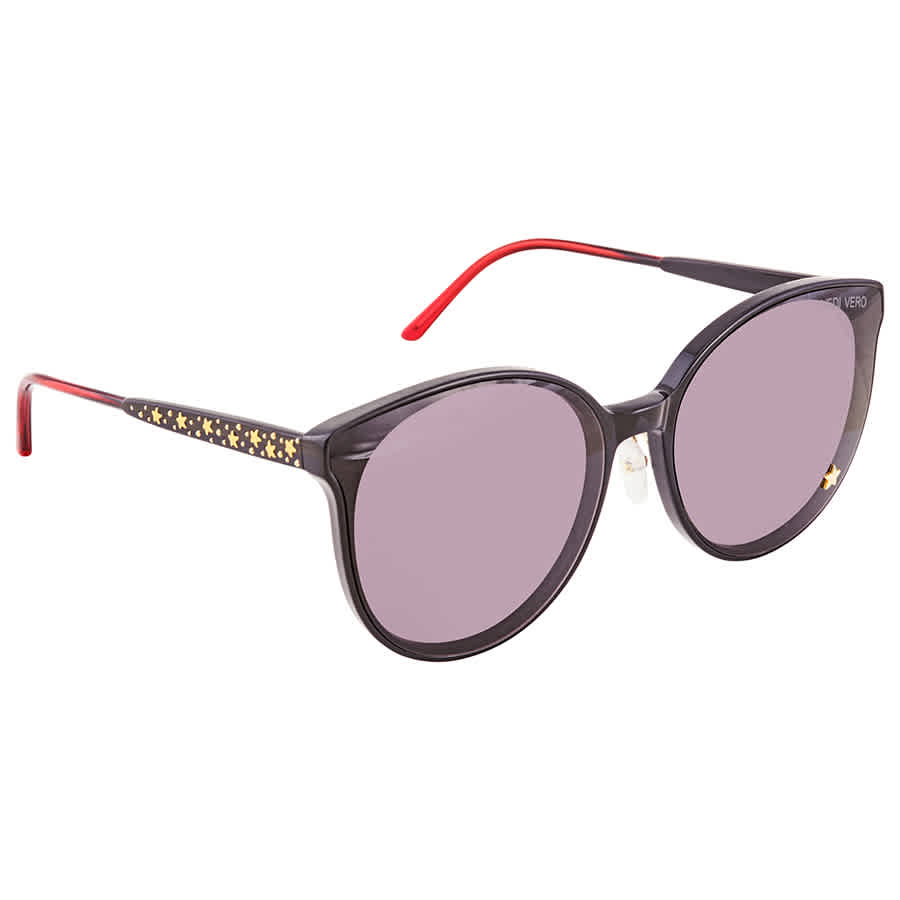 Vedi Vero Ladies Sunglasses Black Ve802 Blks 64-18-145 In Black