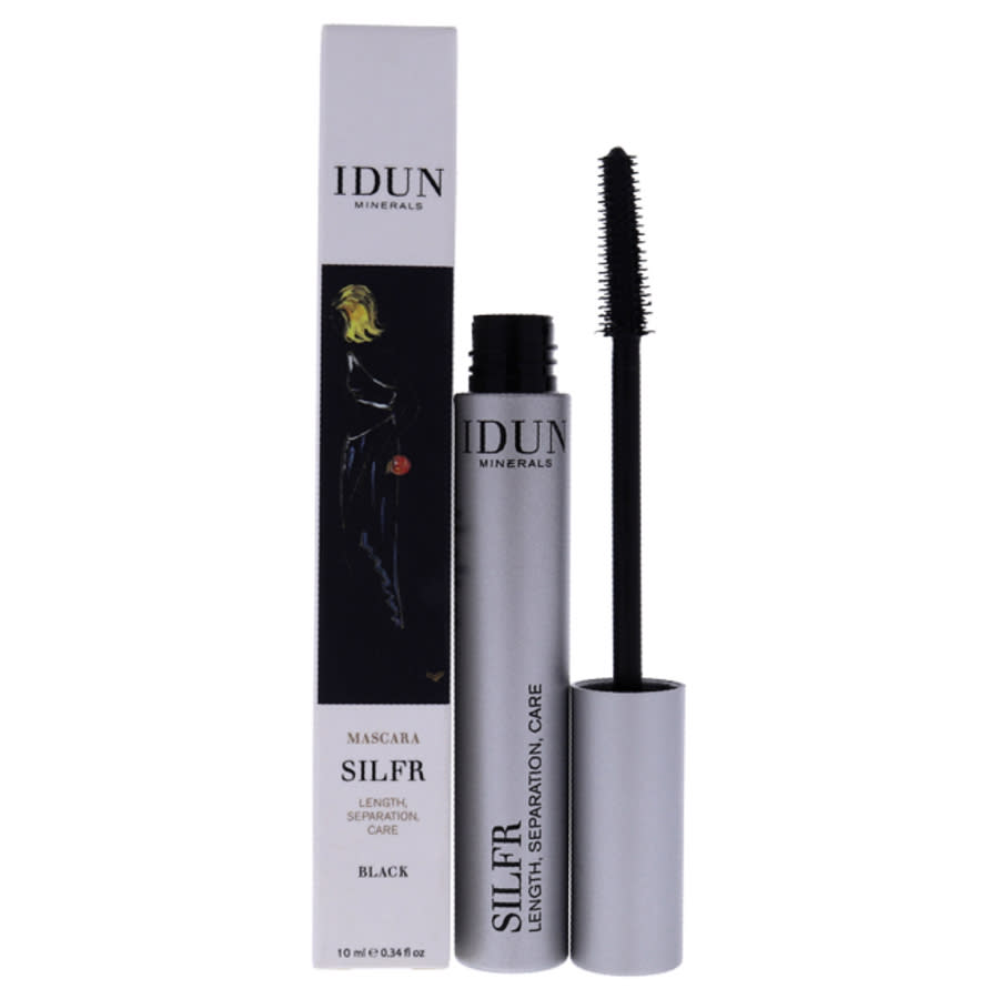 Idun Minerals Silfr Lengthening Mascara - 011 Black By  For Women- 0.34 oz Mascara In Black,white