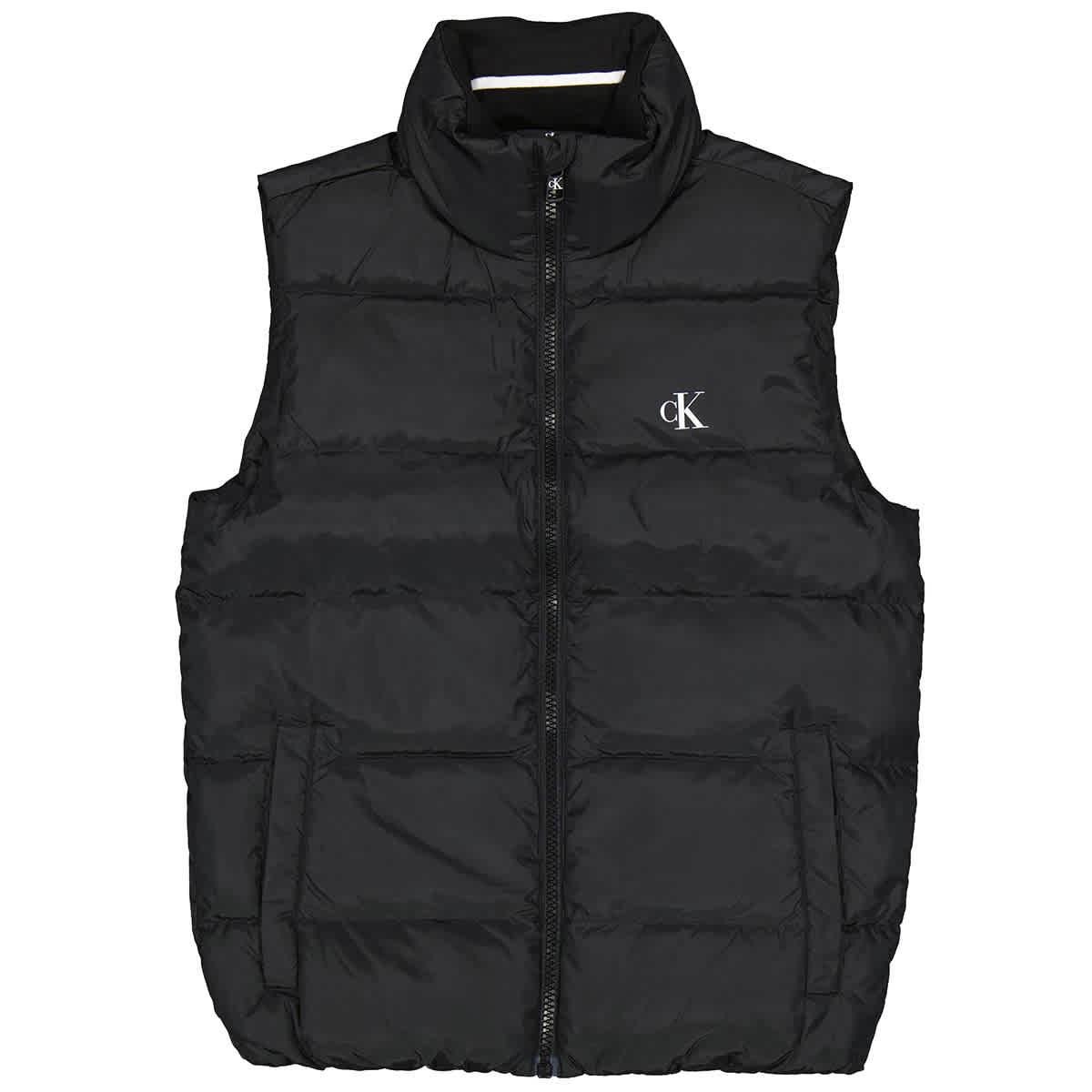 Calvin Klein Mens Black Down Vest ModeSens