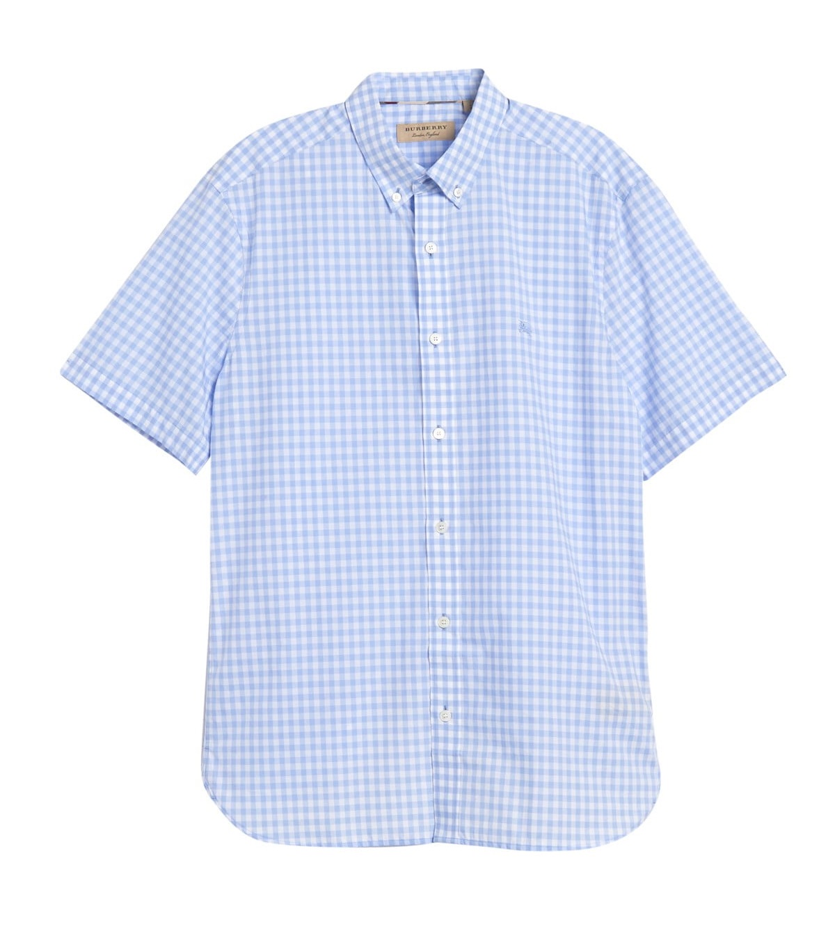 BURBERRY STOPFORD PLAID SLIM FIT SHIRT IN PALE BLUE