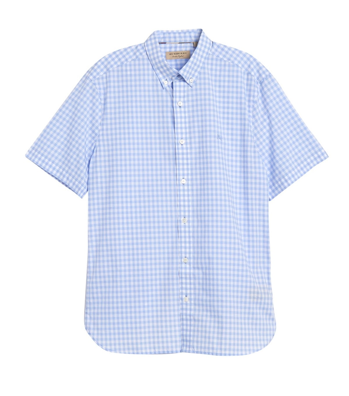 Burberry Stopford Plaid Slim Fit Shirt In Pale Blue