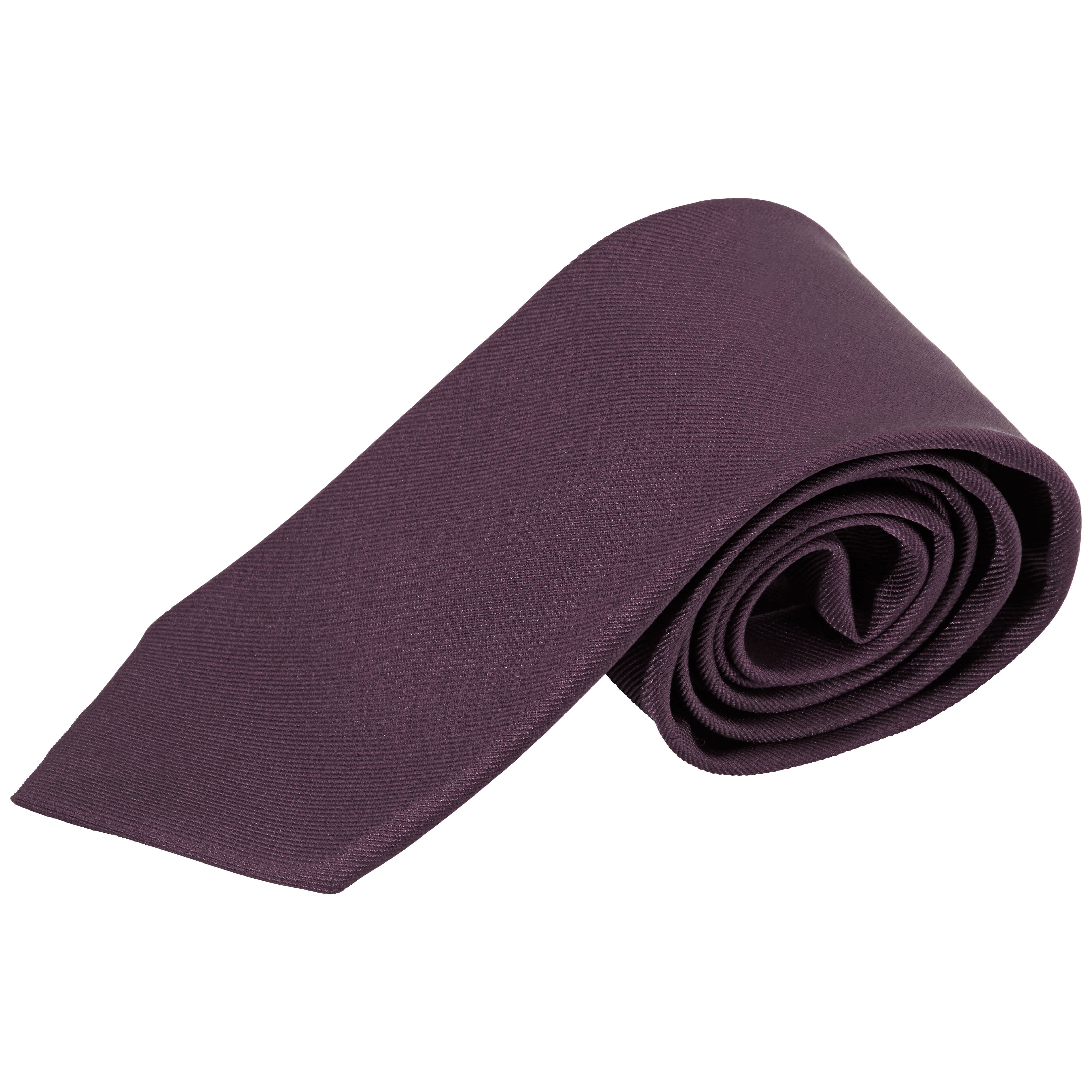 Ermenegildo Zegna Dark Violet Plain Texture Tie In Purple