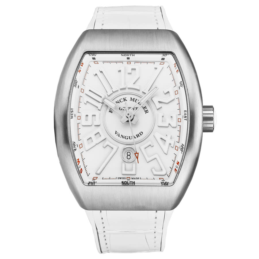 Franck Muller Vanguard Mens Automatic Watch 45scwhtwhtwht-1 In White