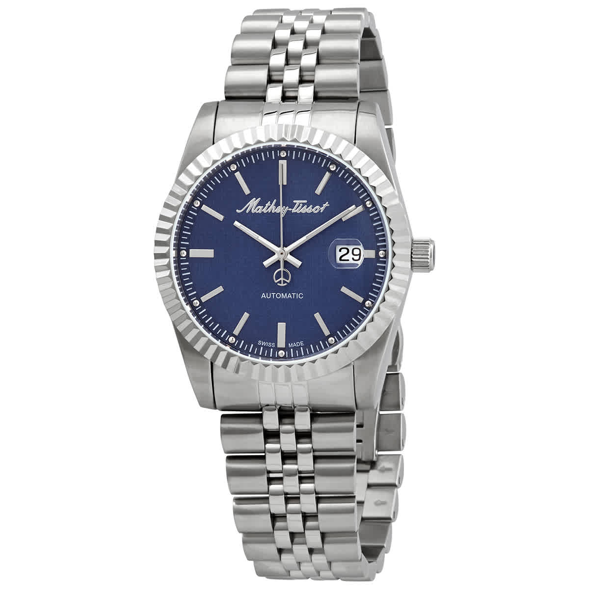 Mathey-tissot Mathy Iii Automatic Blue Dial Mens Watch H1810atabu