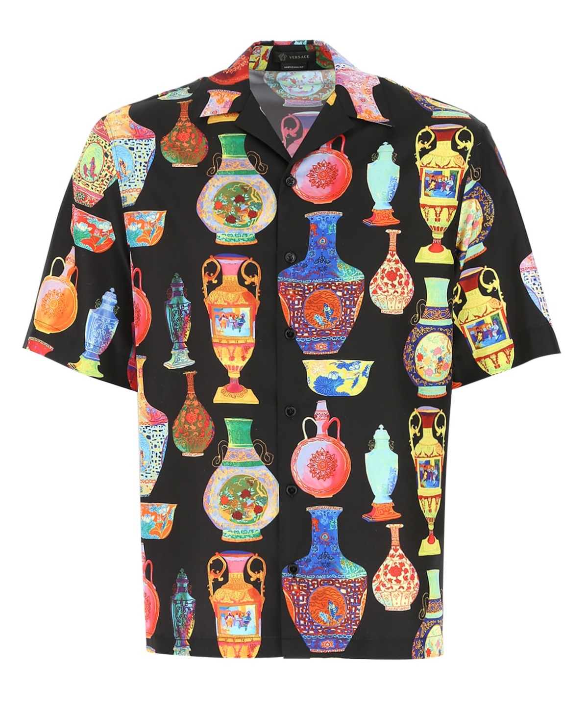 Versace Mens Multicolor Seven Vessels-print Shirt In N,a