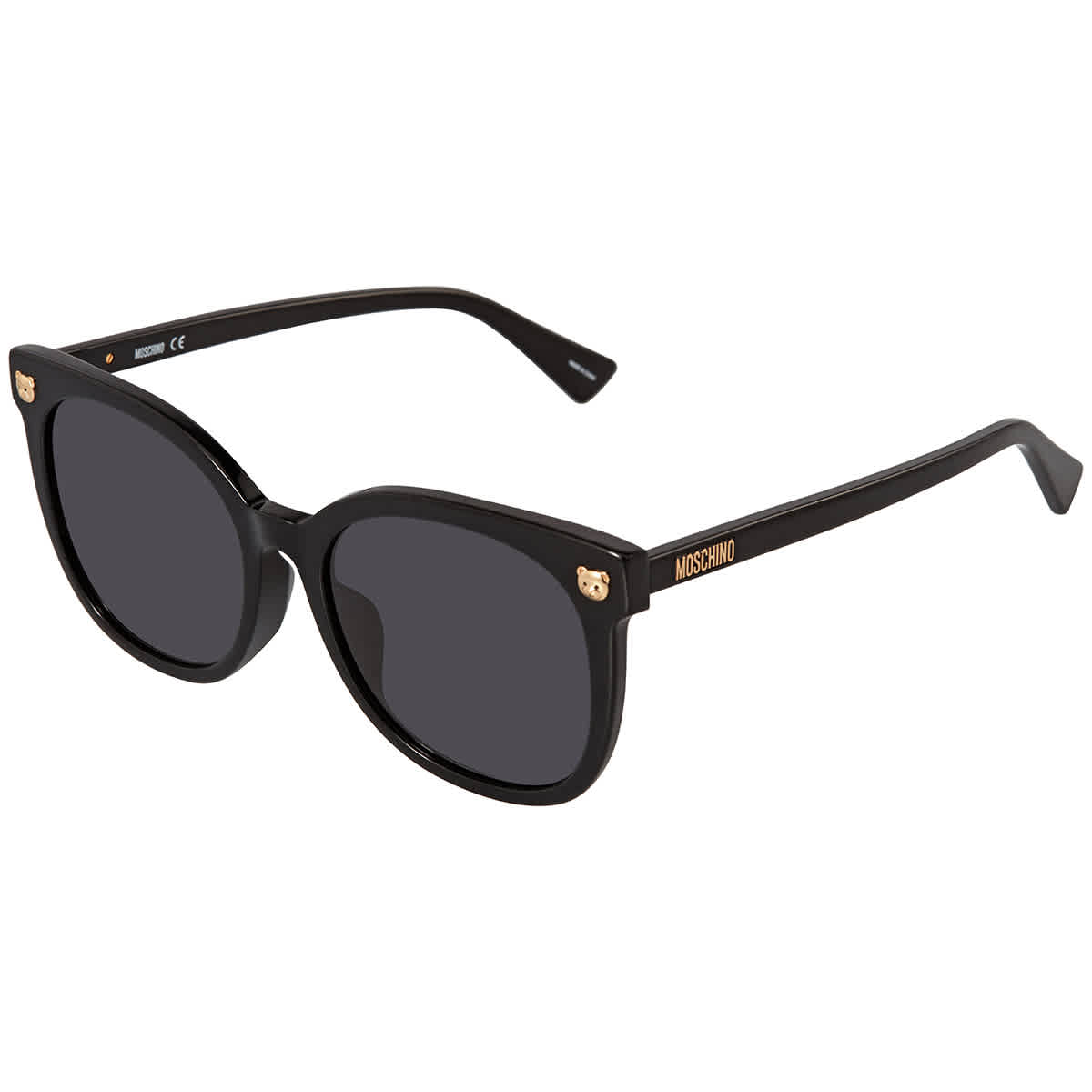 MOSCHINO DARK GREY CAT EYE LADIES SUNGLASSES MOS088/F/S 0807/IR 55