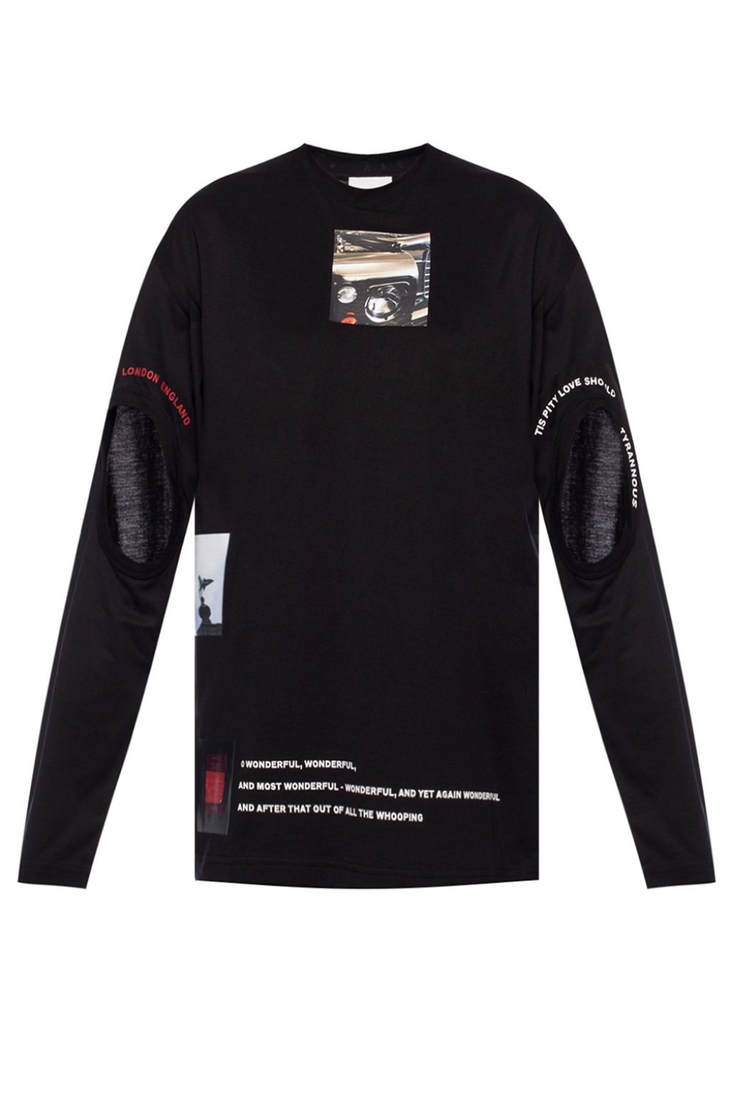 Burberry Ladies Ashbury Black Cut-out 