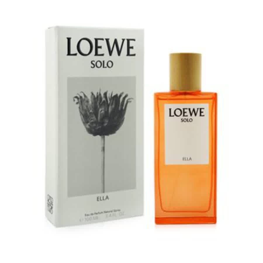 Loewe Ladies Solo Ella Edp Spray 3.4 oz Fragrances 8426017068482 In Green / Orange / White