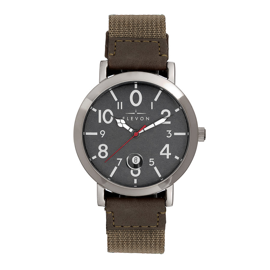 ELEVON MACH 5 QUARTZ GREY DIAL MENS WATCH ELE123-3