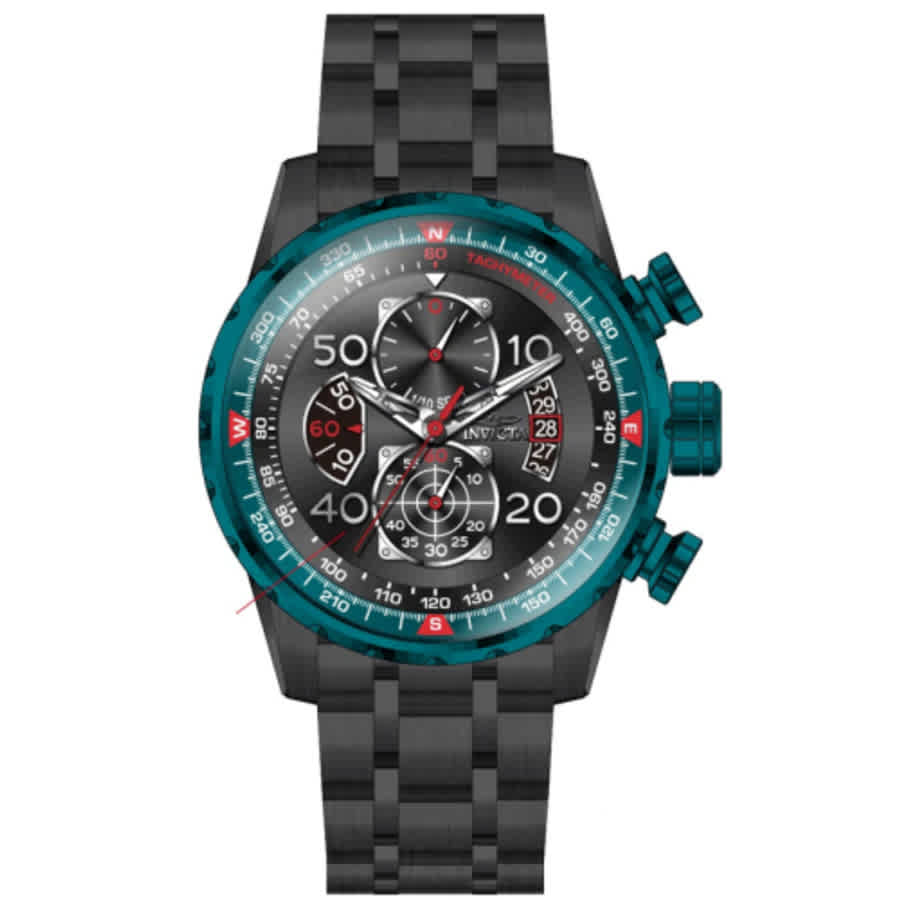 Black Aviator - Chronograph Watch